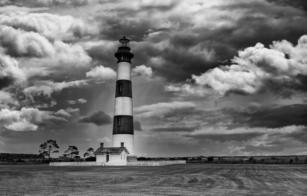 Bodie island lighthouse on nags head outer banks North Carolina road trip