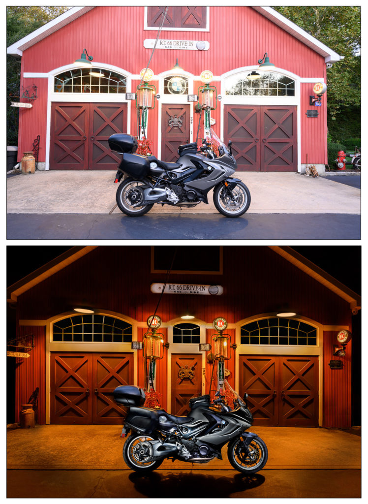 before and after light painting composition tutorial professional motorsports photography