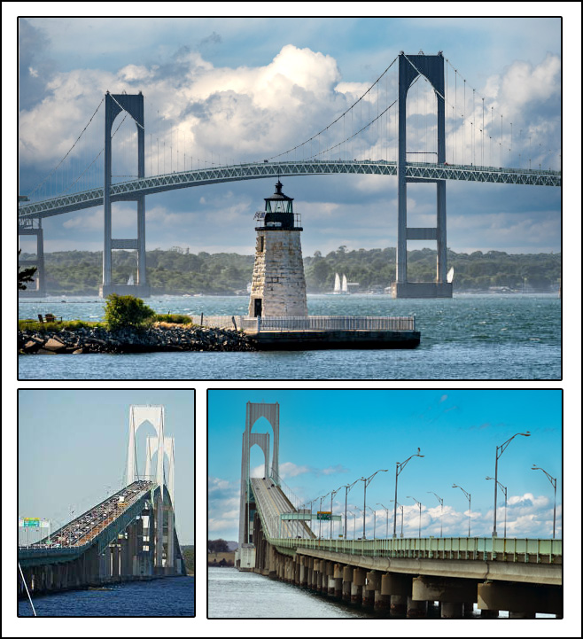 Claiborne Pell Newport Rhode Island Bridge travel and tourism photography