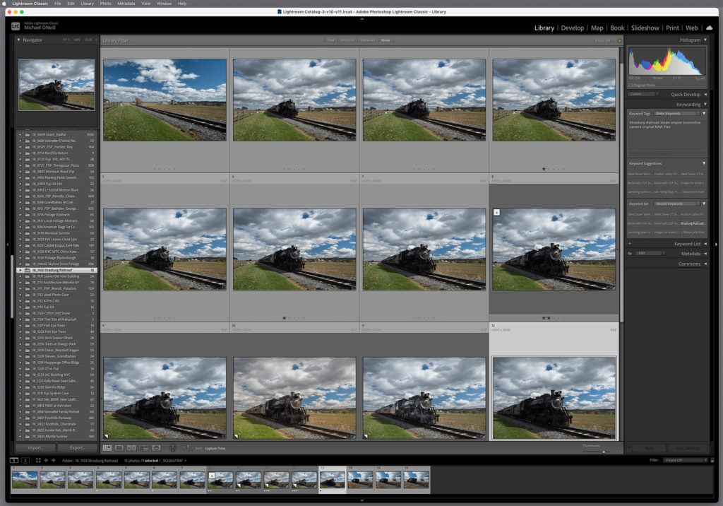 post processing in Lightroom