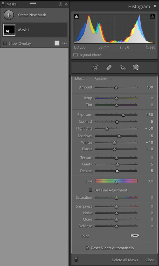 mask adjustment techniques in Lightroom