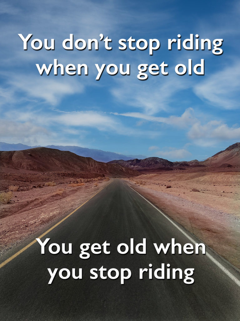 motorcycle riding as you get older